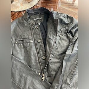 John varvatos men’s size 44 motorcycle half collar jacket